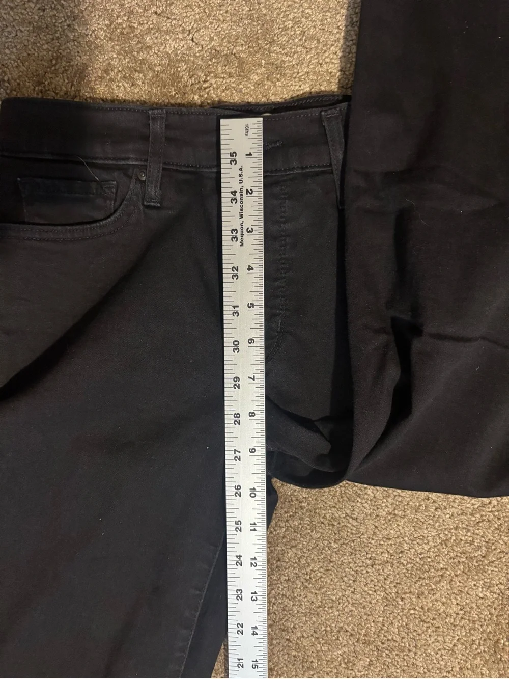 Levi’s 314 Shaping Straight Jeans Women’s 28x32 Black High Rise Denim Size 6